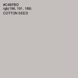 #C4BFBD - Cotton Seed Color Image